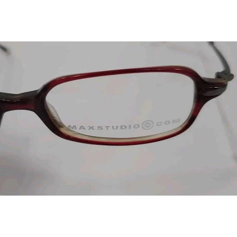 New Max Studio By Eye Q  MX100 EYEGLASSES FRAMES WINE and  TAUPE  47 16 140 Rect